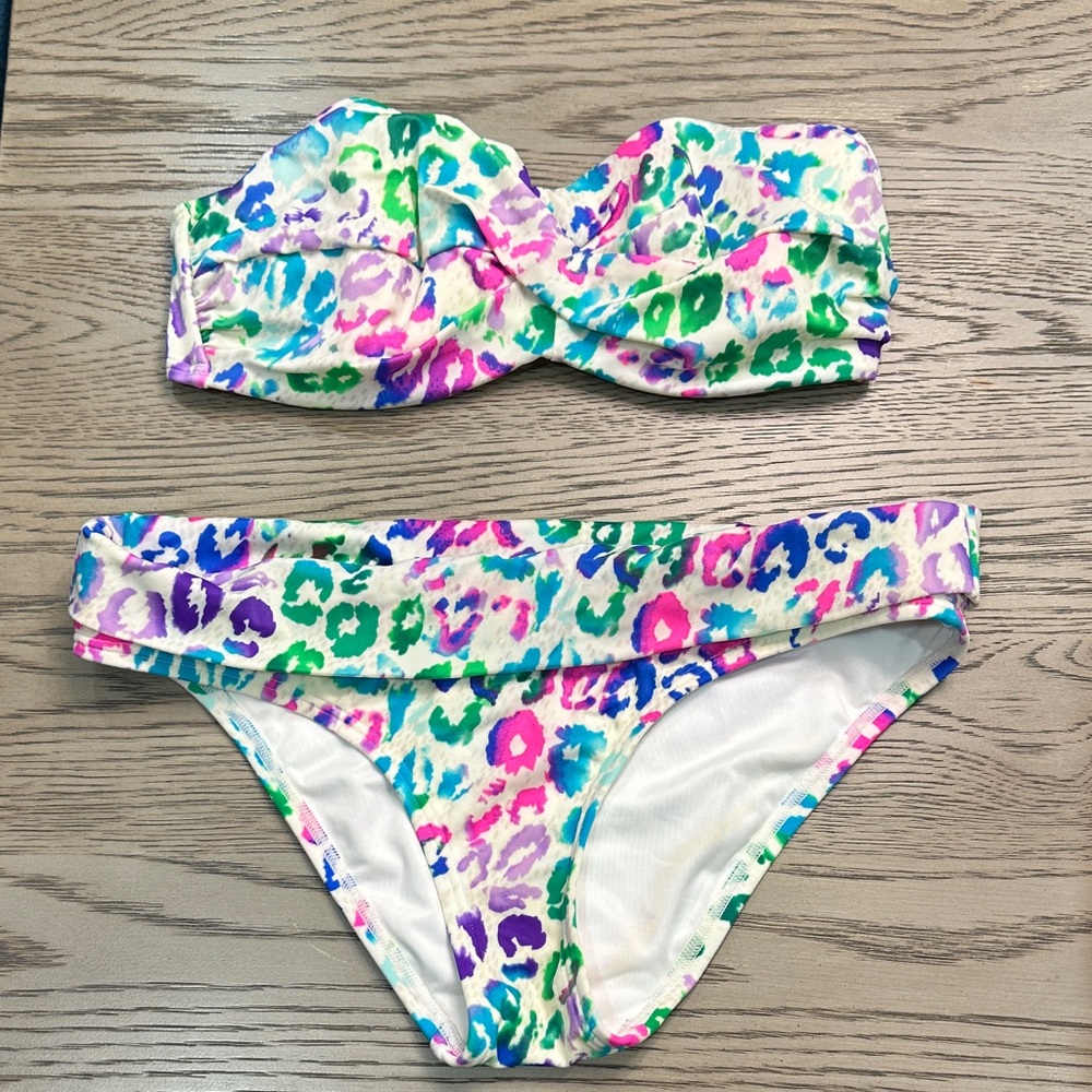 Victoria's Secret Multicolor Leopard Print Bikini